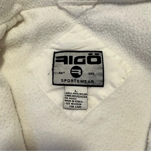 Vintage Figo Sportswear Oversized White Jacket - Picture 5 of 5